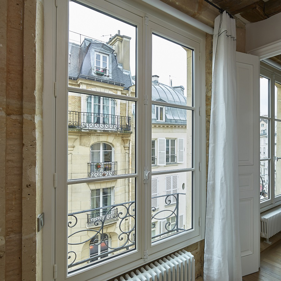 Fenêtres en bois sur mesure prestige appartement haussmanien
